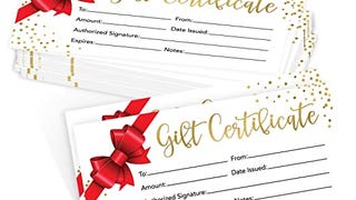 25 4x9 Christmas Gift Certificates For Business Gifts