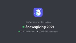 Max discord server limit is 1m