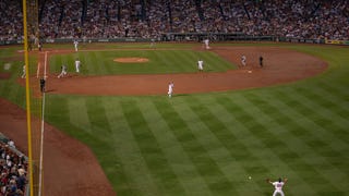 Christian Arroyo loses ball in lights, Joey Gallo thrown out on