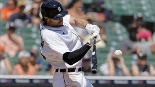 Detroit Tigers center fielder Jake Marisnick (15) prepares for the