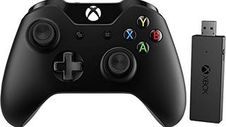 Microsoft Xbox One Controller + Wireless Adapter for Windows...