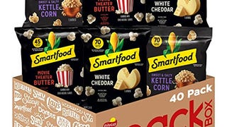 Smartfood Popcorn, Variety Pack, 0.5 Ounce (Pack of 40)