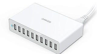 Anker 60W 10-Port USB Wall Charger, PowerPort 10 for iPhone...