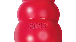 KONG - Classic Dog Toy - Durable Natural Rubber - Fun to...