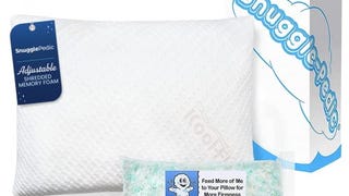 Snuggle-Pedic Travel Shredded Memory Foam Support Pillow...