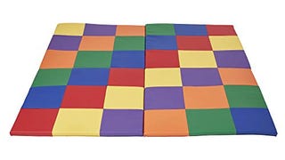 ECR4Kids SoftZone Patchwork Activity Mat, Folding Playmat,...