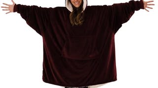 THE COMFY Original | Sherpa Lined Microfiber Fleece Wearable...