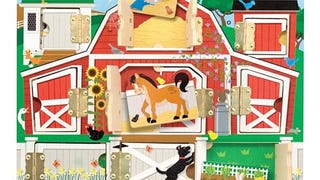 Melissa & Doug Hide and Seek Farm Wooden Activity Board...