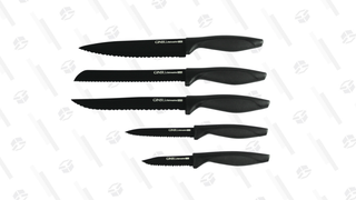 Ginsu Daku Dishwasher Safe Black Coated 5-Piece Prep Set