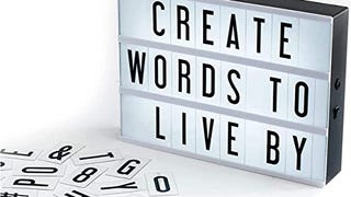 My Cinema Lightbox - 30x23cm Light Box with 100 Letters...