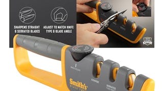 Smith's Adjustable Angle 2-Stage Knife Sharpener - Grey/...