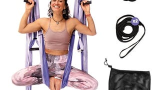 Yoga Trapeze Swing Set for Home & Outdoor | Easy Setup...