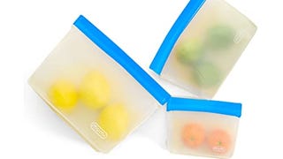 MUMI Reusable Zip Up Bags - Food Storage Bags Travel Organizer...