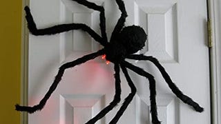 Halloween Spider with Light Up Eyes (LED Lights) - Decorations...