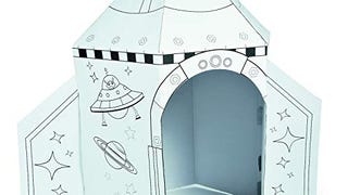 Fun Express Rocket Cardboard House for Kids - 5-Foot Tall...