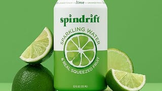Spindrift Sparkling Water, Lime Flavored, Made with Real...
