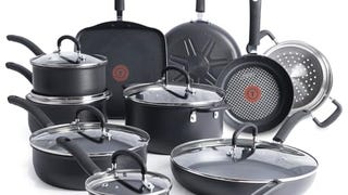 T-fal Ultimate Hard Anodized Nonstick Cookware Set 17 Piece,...