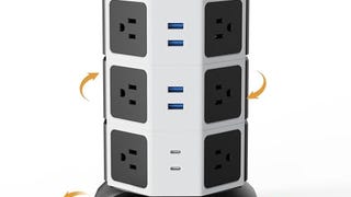 Power Strip Tower Surge Protector, JACKYLED 12 Outlets...