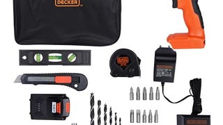 BLACK+DECKER 20V MAX Drill & Home Tool Kit, 34 Piece (BDCD120VA)...