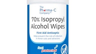 The Pharma-C Company 70% Isopropyl Alcohol Wipes [40 wipes]...