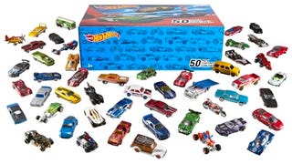 Hot Wheels Set of 50 Toy Trucks & Cars in 1:64 Scale,...