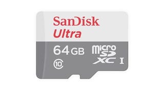 SanDisk Ultra 64GB microSDXC UHS-I Card with Adapter, Grey/...