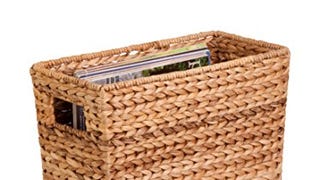15x5 Woven Storage Basket with Handle - Decorative and...