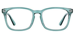 TIJN Blue Light Blocking Glasses for Women Men Clear Frame...