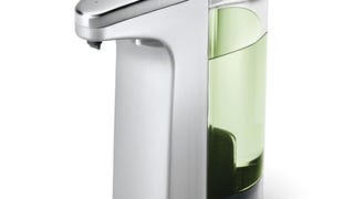 simplehuman 8 oz. Touch-Free Sensor Liquid Soap Pump Dispenser...