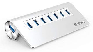 ORICO Aluminum 7 Port Super Speed USB3.0 Hub with 3.3Ft...