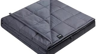 ZonLi Weighted Blanket (60"x80", 20lbs, Dark Grey) Queen...