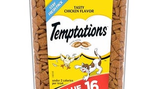 TEMPTATIONS Classic Crunchy and Soft Cat Treats Tasty Chicken...