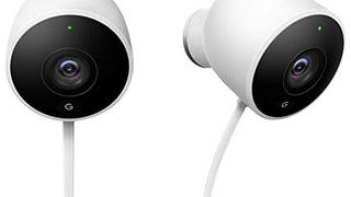 Google Nest Cam Outdoor 2-Pack - 1st Generation - Weatherproof...