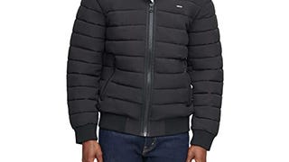 Levi's Men's Quilted Bomber Jacket, Black, Large