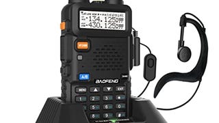 BAOFENG UV-5R Dual Band Two Way Radio (Black), 144-148MHz...