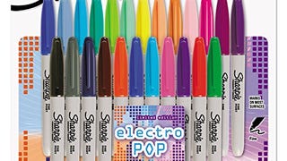Sharpie Electro Pop Permanent Markers Fine Tip Marker Set...