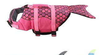 DEENKK Mermaid Dog Life Jcket Coat Vest Saver Safety Swimsuit...