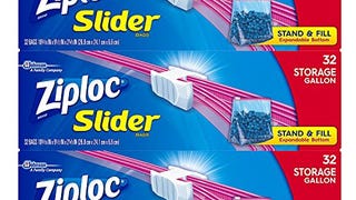 Ziploc Slider Storage Bags with New Power Shield Technology,...