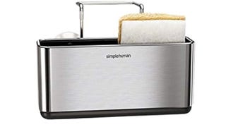 simplehuman Slim Sink Caddy Sponge Holder, Brushed Stainless...