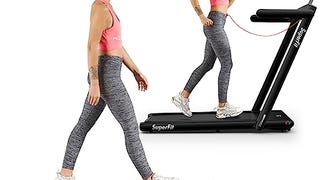 Goplus 2 in 1 Folding, Superfit Under Desk Electric Treadmill,...