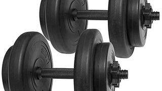 BalanceFrom Fitness 40 Pound All Purpose Vinyl Weight Dumbbell...