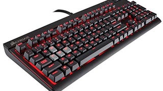 CORSAIR Strafe Mechanical Gaming Keyboard - Red LED Backlit...