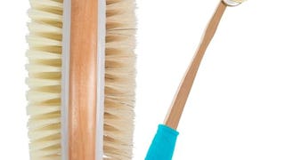 Vive Back Scrubber for Shower – Long Handle Dry Brushing...