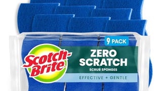 Scotch-Brite Zero Scratch Scrub Sponge, 9 Kitchen Sponges...