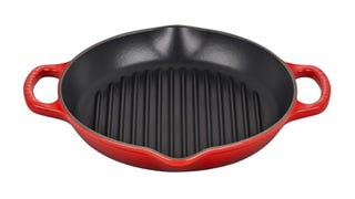 Le Creuset Enameled Cast Iron Signature Deep Round Grill,...