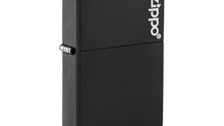 Zippo Logo Black Matte Pocket Lighter