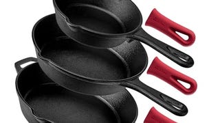 Cuisinel Cast Iron Skillet Set - 3-Piece: 6" + 8" + 10"...