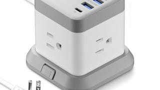 BESTEK Power Strip with USB, Vertical Cube Mountable Power...