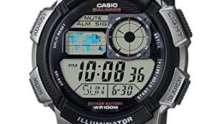 Casio AE1000W Series | Men’s Digital Watch | Black/Black...