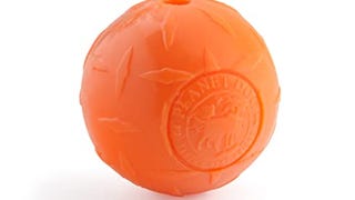 Planet Dog Orbee-Tuff Diamond Plate Orange Treat-Dispensing...